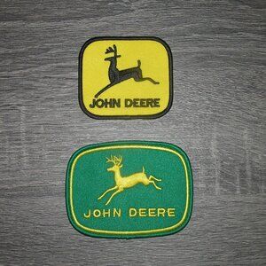 (2) Lot of John Deere Farming Agricultural Embroidered Iron On Patches